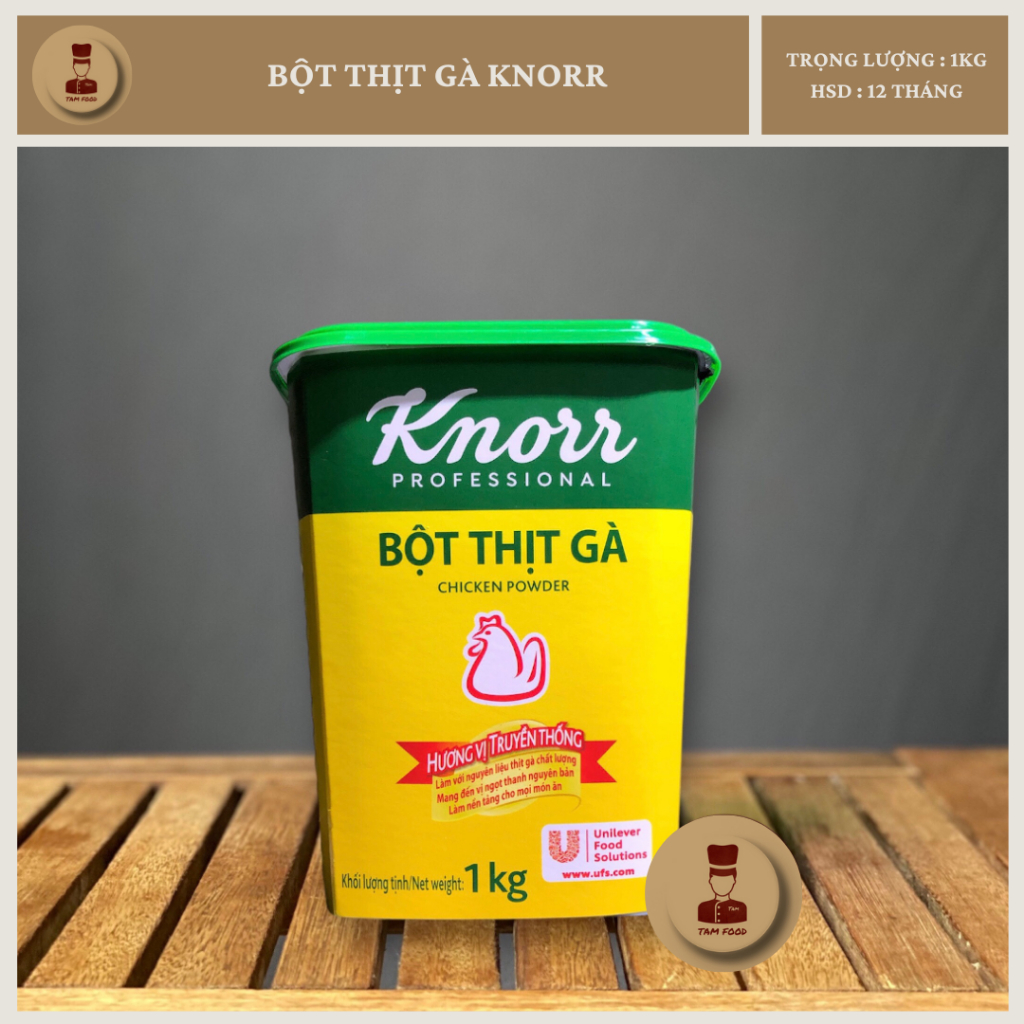 Hũ 1kg - Bột Thịt Gà Knorr, Hương Vị Truyền Thống - CHICKEN POWDER