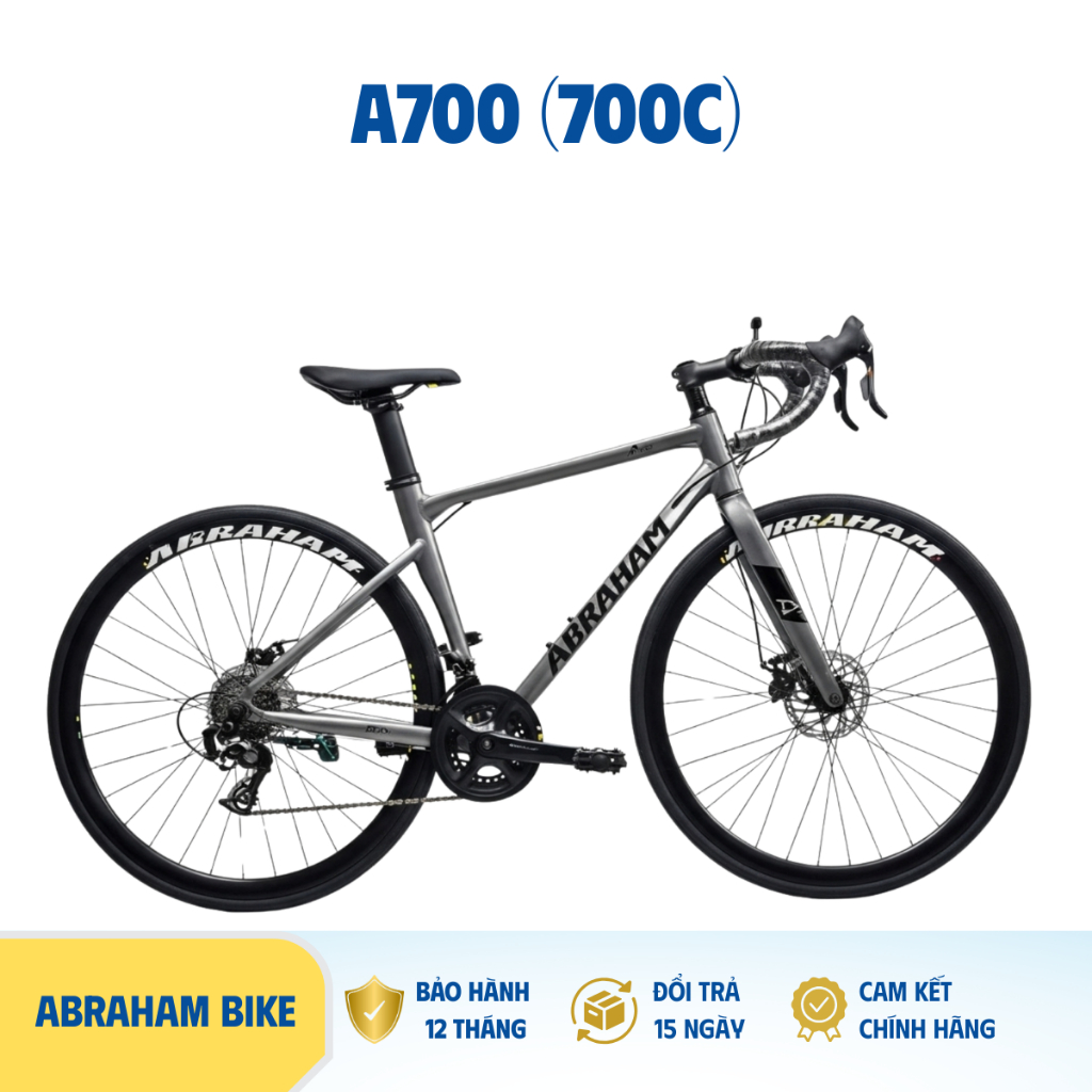Xe đạp thể thao ABRAHAM A700 - Khung thép, Bánh 700C 21 tốc độ, BẢO HÀNH CHÍNH HÃNG 12 THÁNG