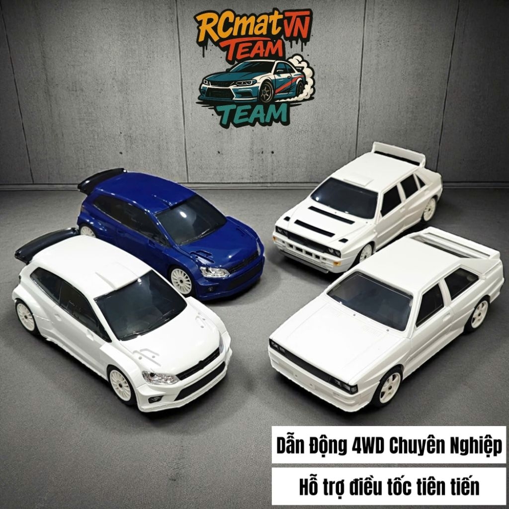 Xe điều khiển mini Drift Volswagen PoloR 1:28 tốc độ cao LD2801 và LD- Pro Gyro , có điều tốc và ser