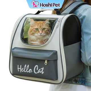  Balo Cho Mèo Chó Thú Cưng Thoáng Mát Kích Thước Dưới 6kg HelloCat Hoshi Pet BL12 