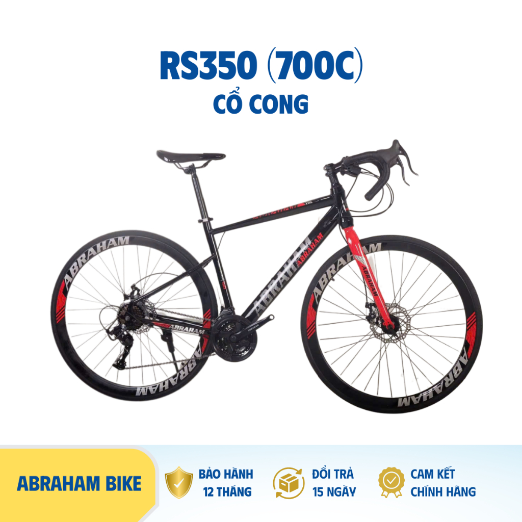 Xe đạp thể thao ABRAHAM RS350 - Khung thép, Bánh 700C 21 tốc độ, BẢO HÀNH CHÍNH HÃNG 12 THÁNG
