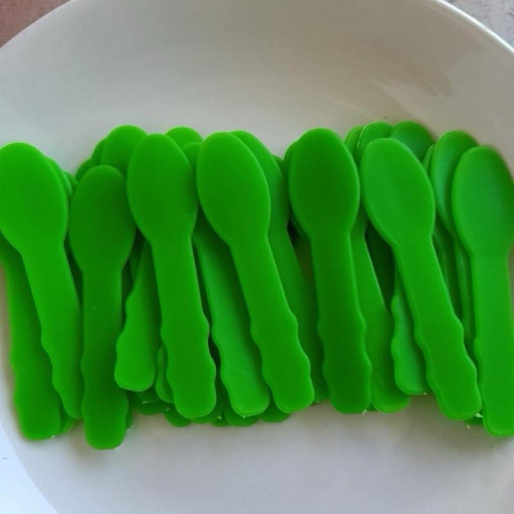 100 muỗng múc kem body [xanh lá]