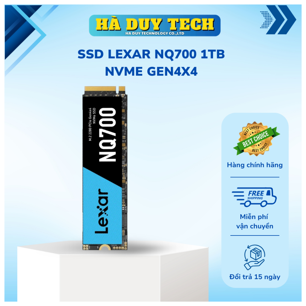 SSD LEXAR NQ700 1TB NVME GEN4x4 (R4500/W3000) - Chính Hãng - BH 36th - Hà Duy Tech