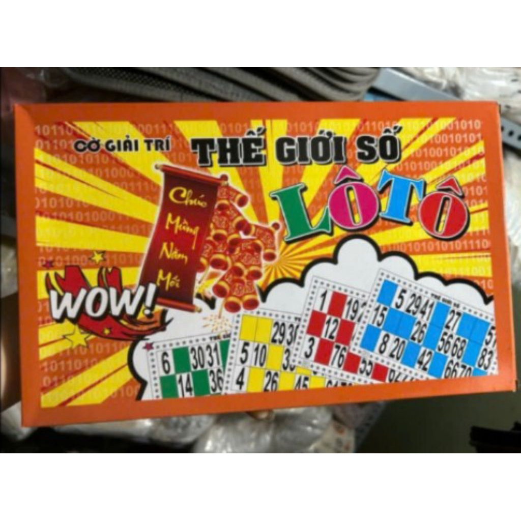 Bộ Cờ Lô Tô Giấy 90 Số – Thế Giới Số Lô Tô Giải Trí