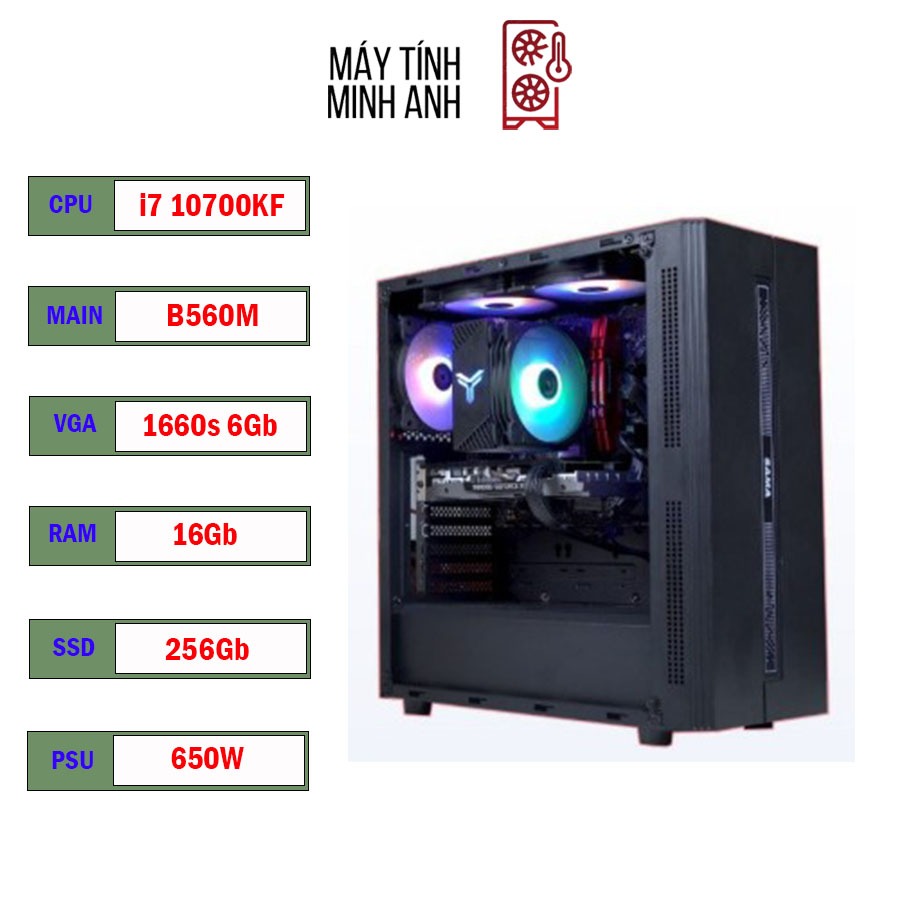 PC Gaming, Máy Tính, Cây Gaming chơi game i7 10700KF / SSD 256G