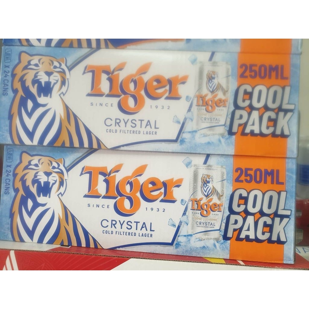 BIA TIGER BẠC COOPACK 250ml 24 lon