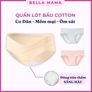 Quần Lót Bầu Bella Mama Cạp Chéo Cotton Quần Lót Bà Bầu Và Sau Sinh  Mềm Mát Nhẹ Thoáng Khí Q01