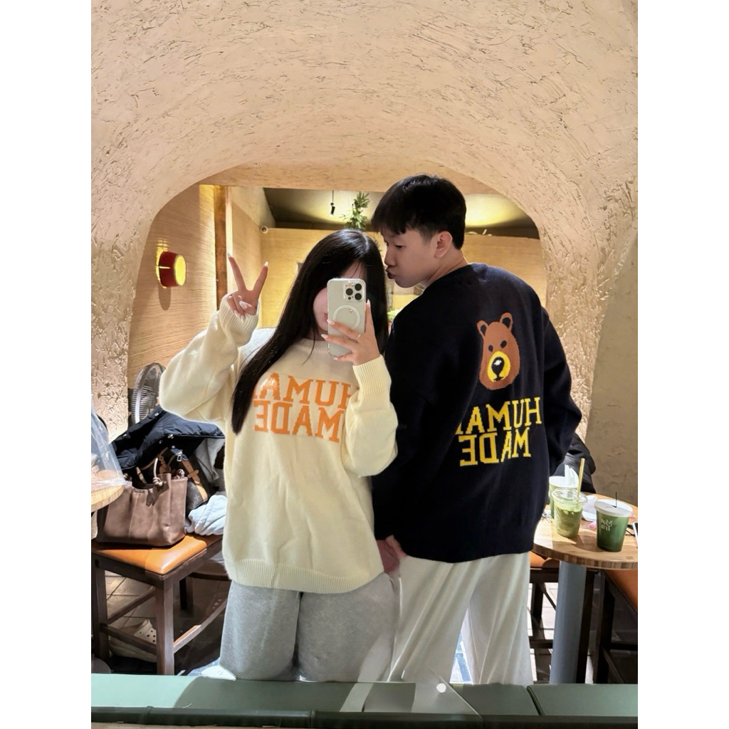𝐃𝐨𝐫𝐢𝐬𝐰𝐚𝐠𝐠 - Áo Len HUMAN MADE Unisex Hàng QC | có sẵn