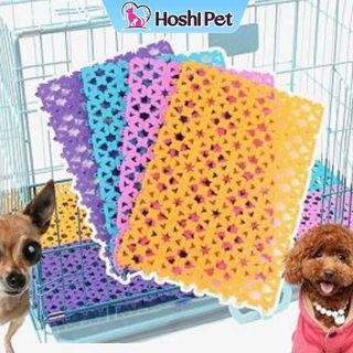  Tấm miếng nhựa lót chuồng thú cưng chó mèo - Tấm lót sàn chuồng chuồng thú cưng 