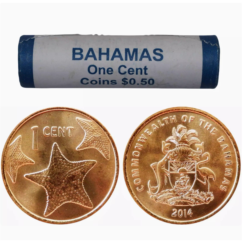 [Bán sỉ] Nguyên cây xu 50 viên của Bahamas mới 100%