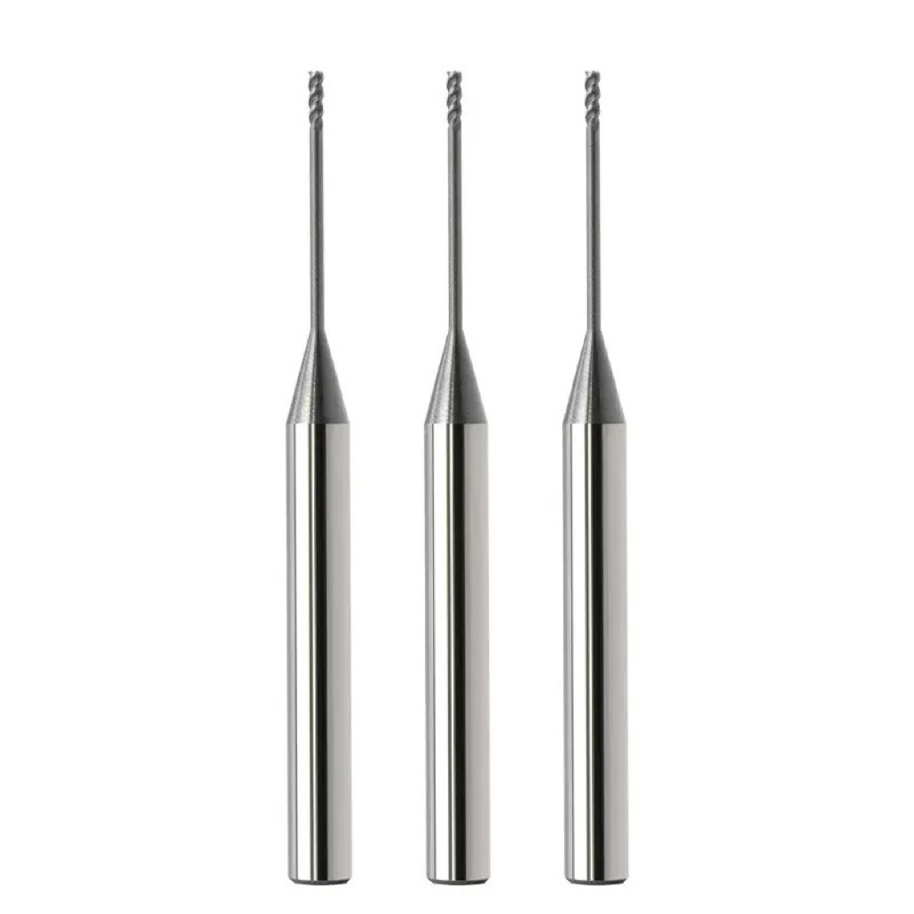 Dao phay cổ dài(loại tốt) 58HRC hợp kim nguyên khối, sử dụng cho vật liệu nhôm,đồng,cắt gọt cnc