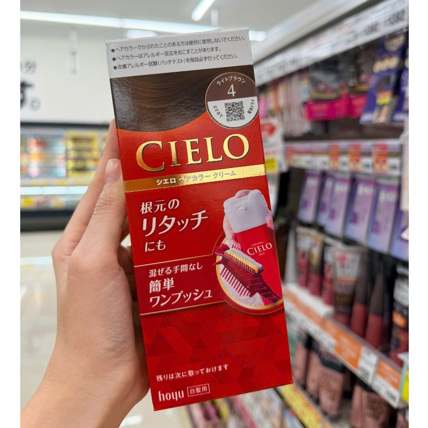 Thuốc nhuộm tóc phủ bạc CIELO Nhật Bản (kèm bill mua hàng)