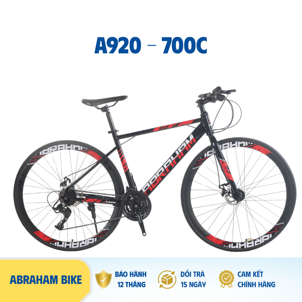Xe đạp thể thao ABRAHAM A920 - Khung thép, Bánh 700C 21 tốc độ - BẢO HÀNH CHÍNH HÃNG 12 THÁNG