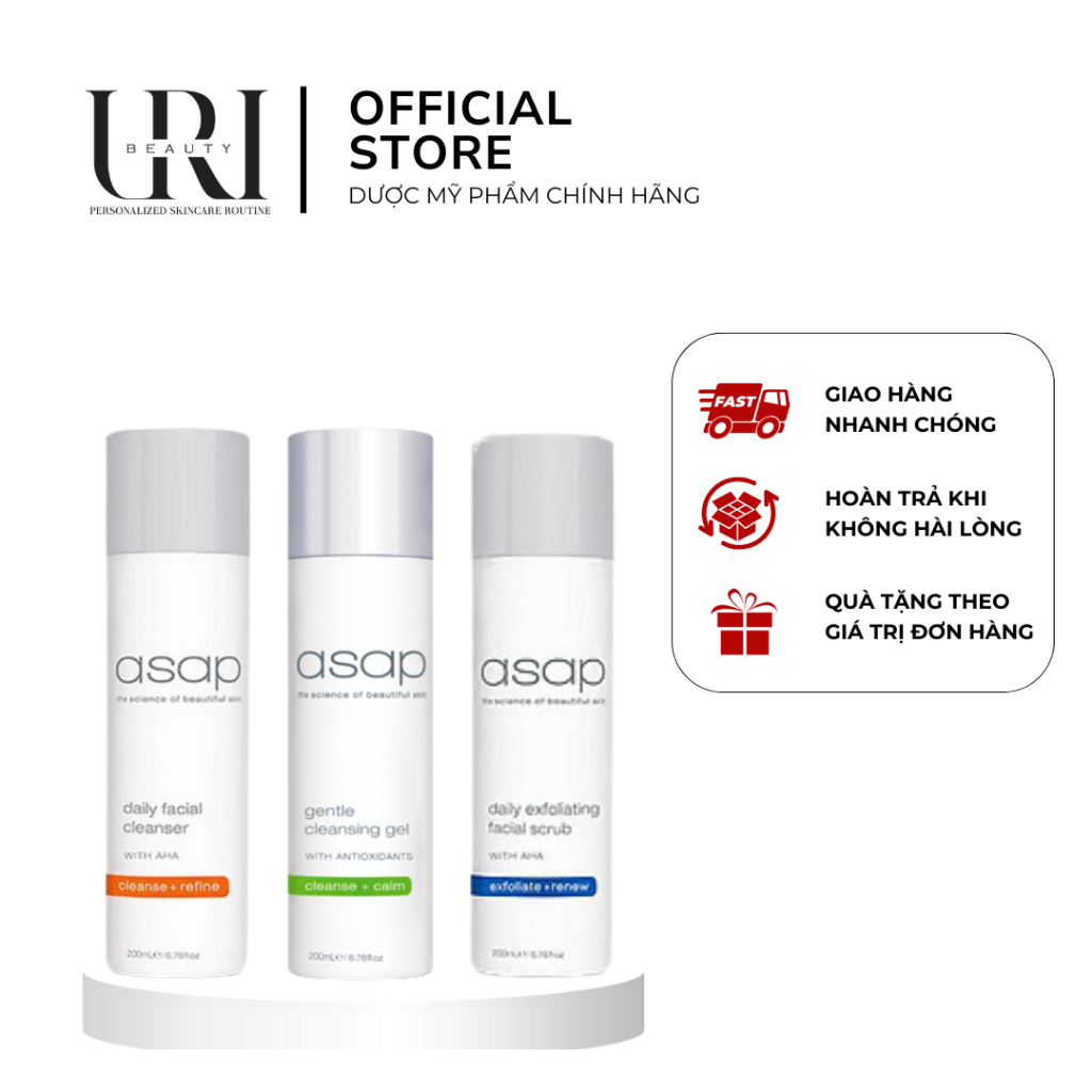 [Chính hãng] ASAP Gentle Cleansing Gel – Sữa Rửa Mặt Dịu Nhẹ Làm Sạch & Làm Mát Da