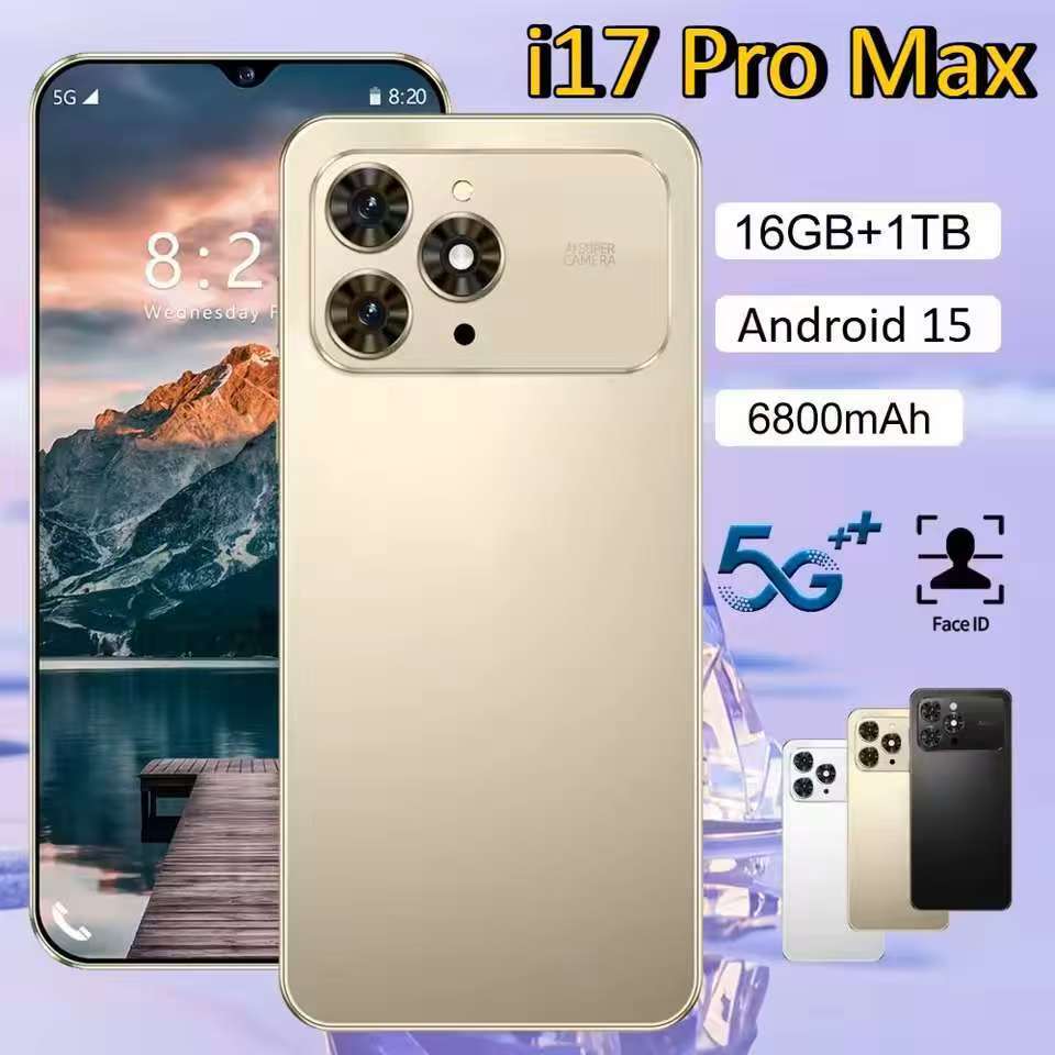 【Deal siêu hot 12.12】i17 Pro Max điện thoại thông minh 6.9inch HD đt Đài FM 8G/256GB điện thoại rẻ