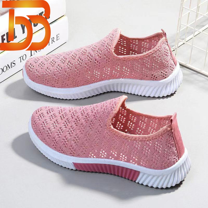 TBB Giày thể thao nữ, vải mềm mại, thoáng khí, siêu nhẹ, thời trang