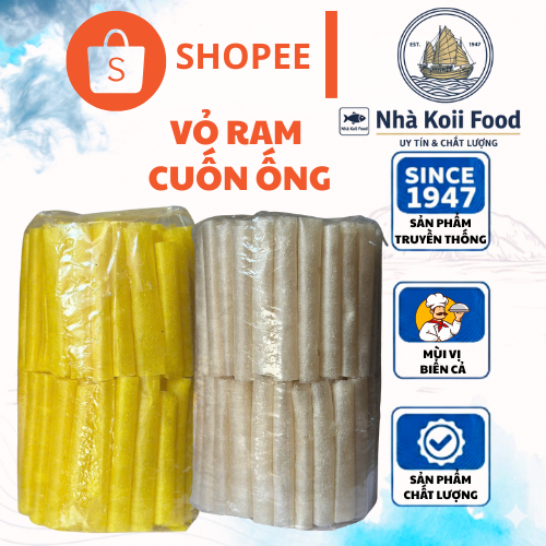 Vỏ Ram Nhà Koii Cuốn Tròn, Bánh Ram Cuốn Sẵn Ăn Kèm Nem Nướng