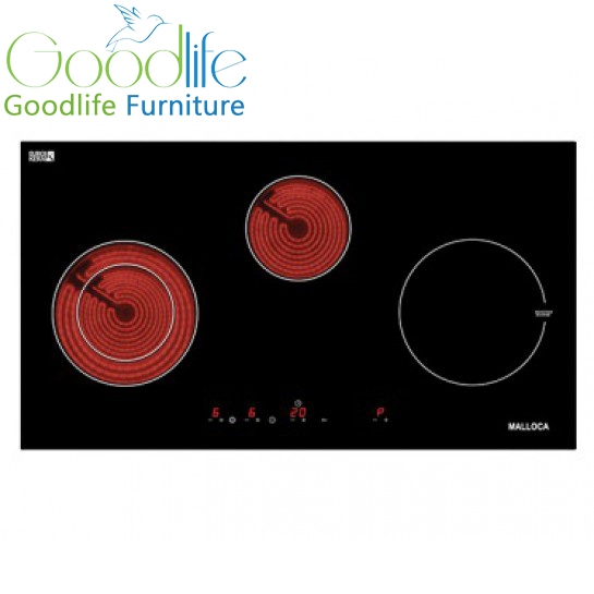 Bếp Điện Từ Malloca MH-03IRA 810x450mm Kính Eurokera Đen