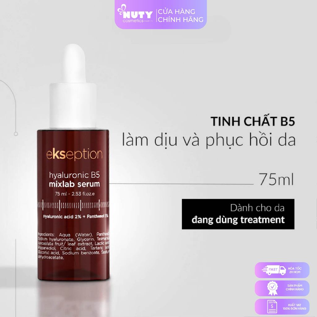 Tinh Chất Dưỡng Ẩm, Phục Hồi Da Ekseption Hyaluronic B5 Serum (75ml)
