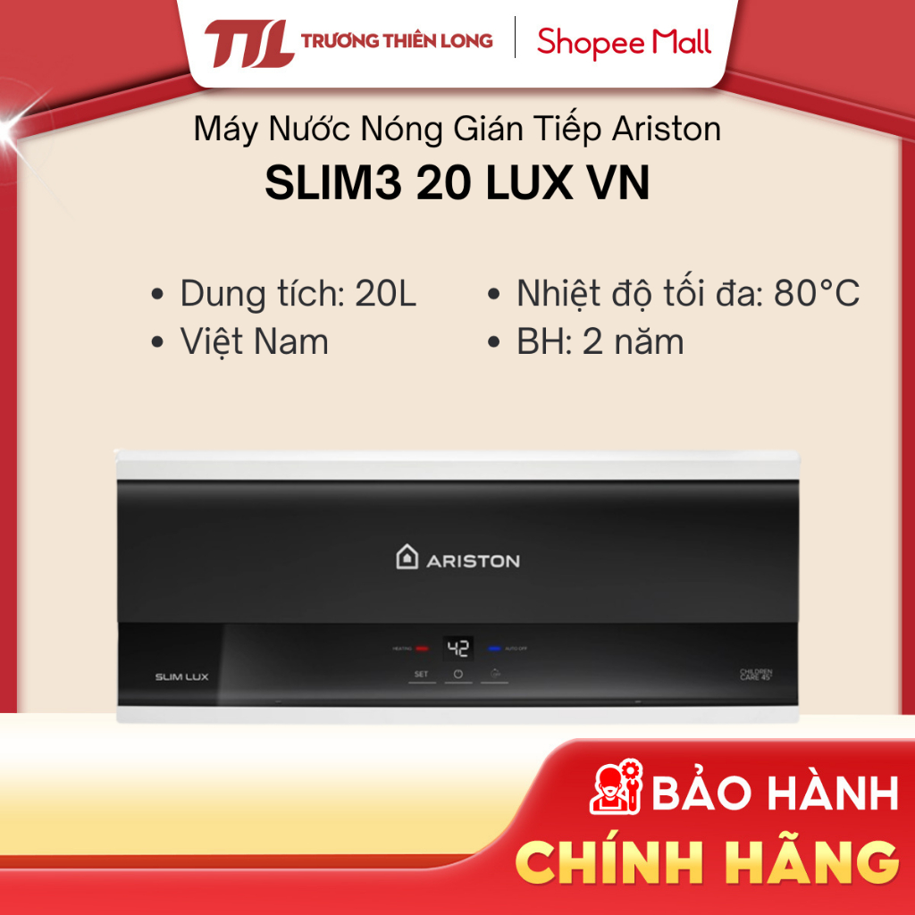 SLIM3 20 LUX VN / SLIM3 20 TOP WIFI VN / SLIM3 30 LUX VN / SLIM3 30 TOP WIFI VN - Ariston [TOÀN QUỐC