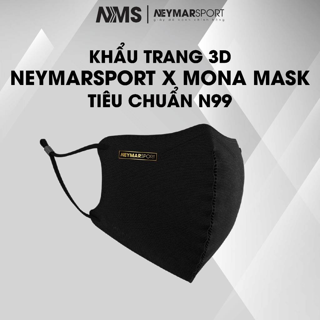 Khẩu trang 3D Neymarsport x Mona Mask tiêu chuẩn N99