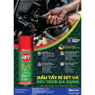 Thùng 12 chai Rp7 thê tích 350gchai xịt chống rỉ sét , bảo vệ dụng cụ, bôi trơn động cơ