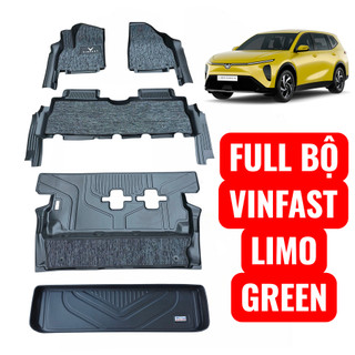 LIMO GREEN & VF MPV 7 – FULL bộ Thảm lót sàn + cốp MAXXCAR nhựa TPE  đúc 5D cho xe VINFAST LIMOGREEN