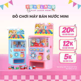  Đồ chơi máy bán nước tự động mini máy bán nước ngọt phát nhạc có đèn đồ chơi nhập vai cho bé 