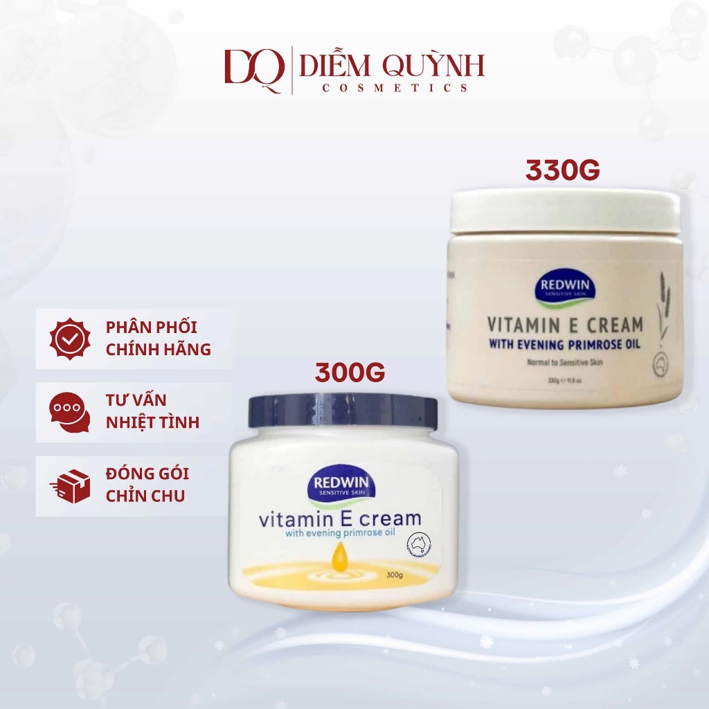  Kem dưỡng da mềm mịn REDWIN Vitamin E Cream 300g Úc 