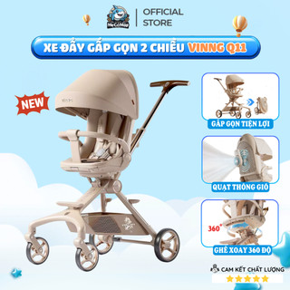  Xe Đẩy Cho Bé Vinng Q11 Chính Hãng Xe Đẩy Gấp Gọn Xoay 2 Chiều Tích Hợp Quạt Mát Thoáng Khí Và Hệ Thống Giảm Xóc 