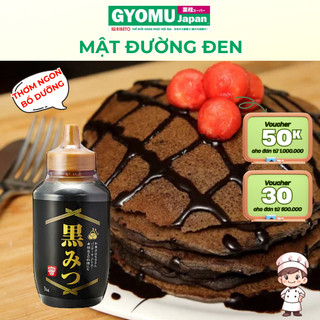  Gia vị mật đường đen 180g  chai to size 1kg - GYOMU JAPAN 