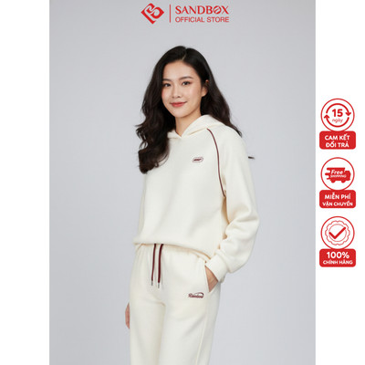 Áo nỉ hoodie SANDBOX chất nỉ hai da cao cấp, phối mũ năng động trẻ trung ANC25002