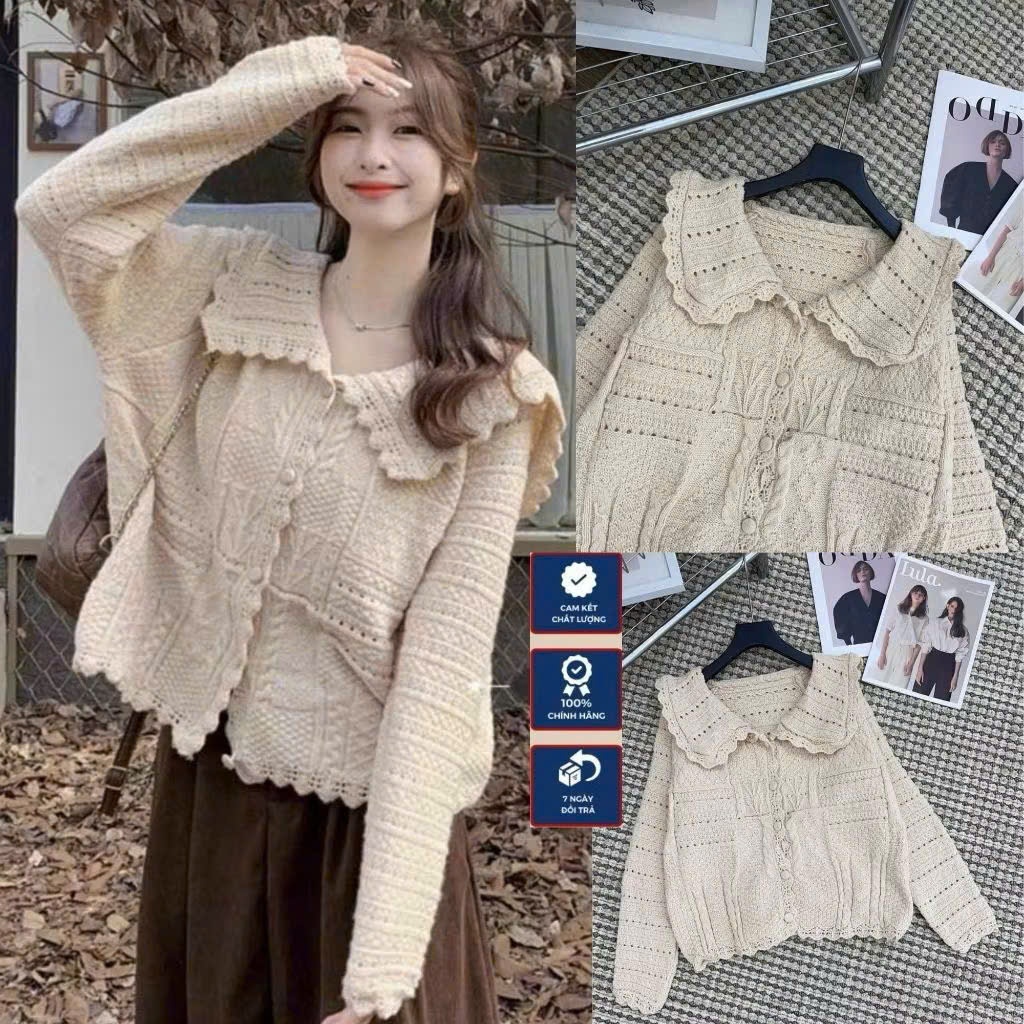 áo kiểu nữ hàn quốc,áo kiểu nữ dễ thương MẪU MỚI RA MẮT len cổ sen cúc bọc hot trend dh30