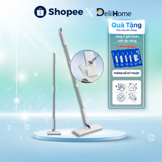  Cây Lau Nhà Kẹp Khăn Lau Thay Thế – Nhẹ Bền Dễ Thay Miếng Lau – Chống Bám Bẩn Dùng Mọi Bề Mặt 