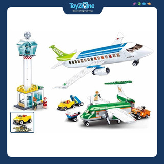 Mô hình đồ chơi lắp ráp SLUBAN Máy Bay Dân Dụng, Sân Bay, Máy Bay Quân Sự SLUBAN