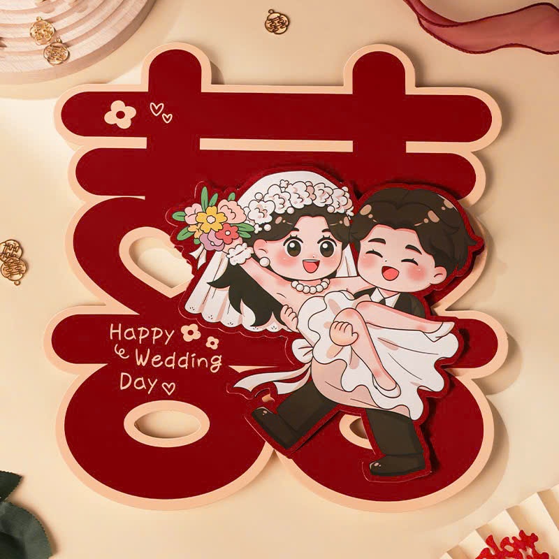 Chữ Hỷ Decor Đám Cưới Chất Liệu Fomex, Trang Trí Phông Nền Đám Cưới, Backdrop Chụp Hình