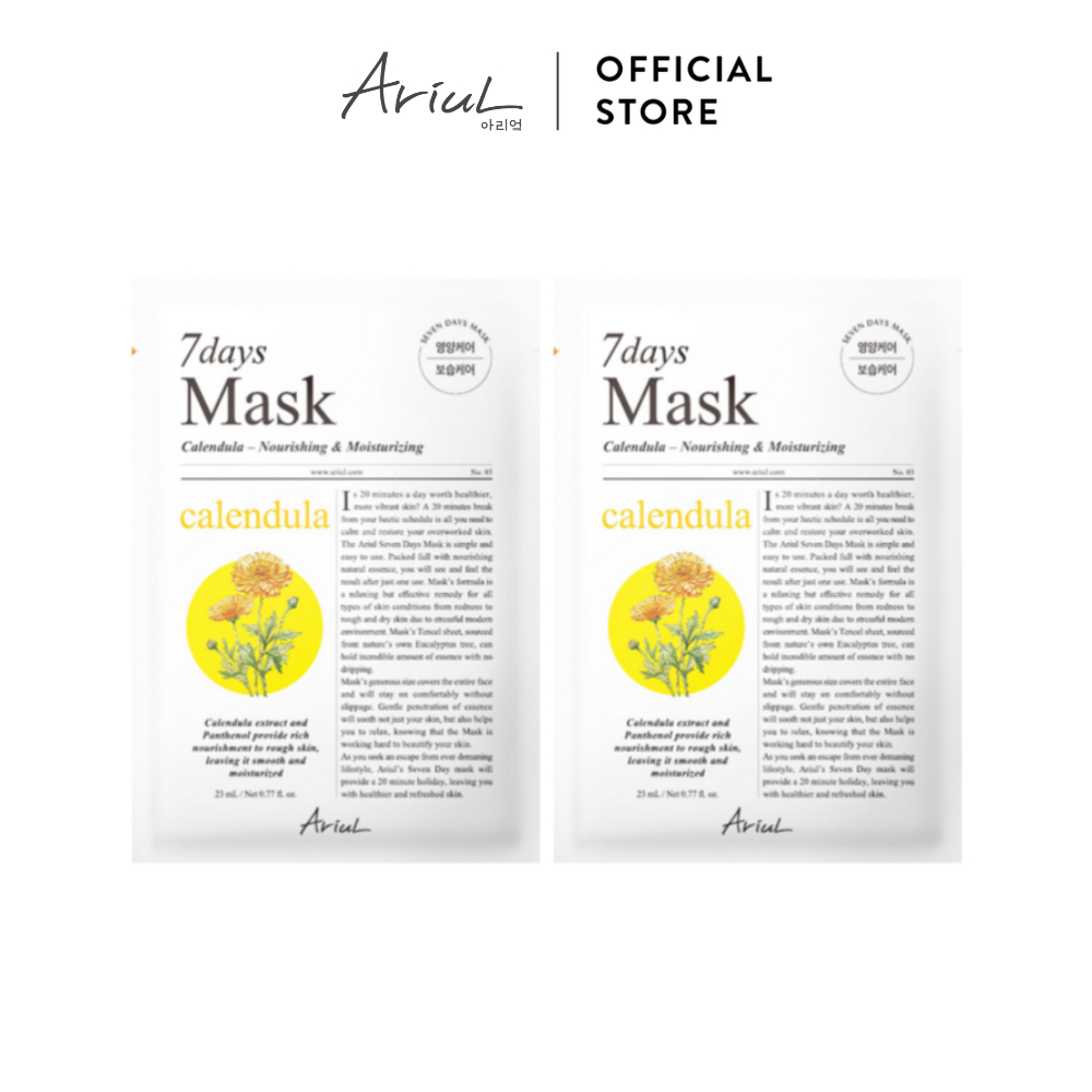 Bộ Đôi Mặt Nạ Ariul 7days Mask Calendula P