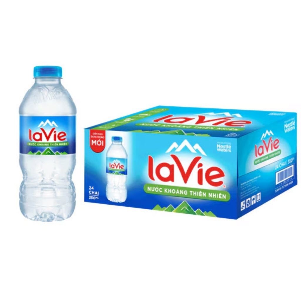 (Hỏa tốc) Nước khoáng Lavie 350ml (thùng 24 chai)