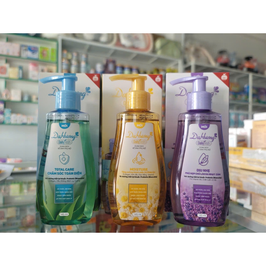 (MẪU MỚI) Dung dịch vệ sinh Dạ Hương Daily Fresh - HOA LINH - Chai 145ml