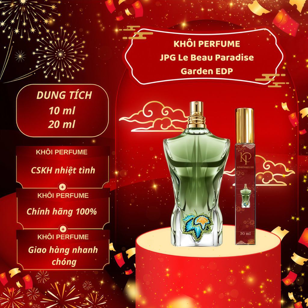 (Auth) Nước Hoa Nam Le Beau Paradise Garden EDP 10/20ml | Khôi Perfume