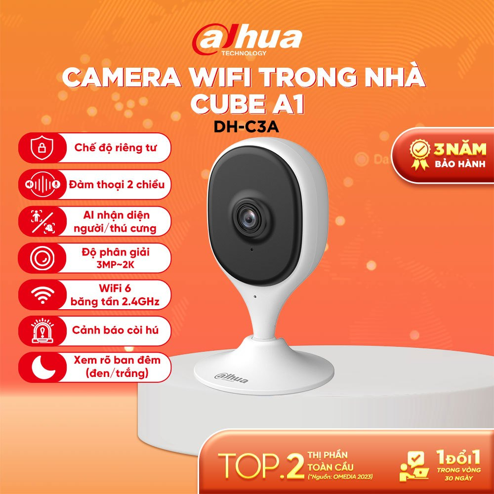 Camera IP Wifi DAHUA DH-C3A  / C5A Đế Từ Tính Nam Châm Dính Bề Mặt Kim Loại Tiện Lợi