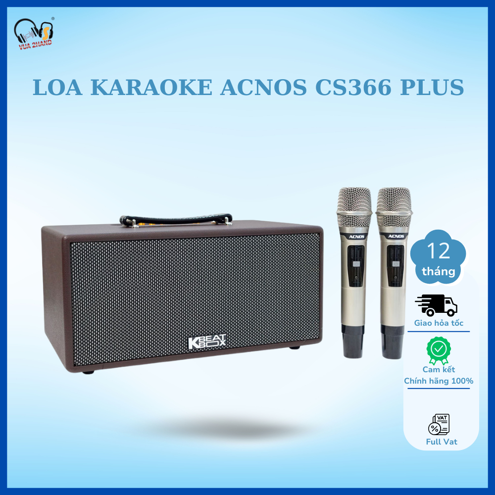 Loa Karaoke Acnos Cs366 Plus chính hãng công suất 150W RMS