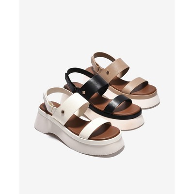 [Mẫu mới] Sandal Xuồng Zucia Hai Quai Ngang Đính Logo - STH99