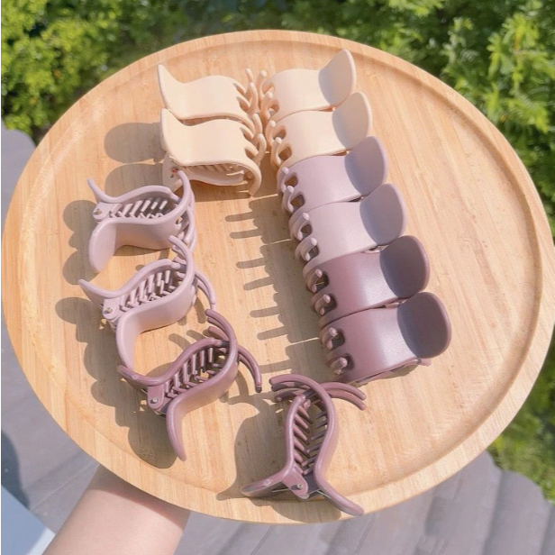 [Peinn] Kẹp tóc càng cua 5 răng bầu nâu siêu chắc