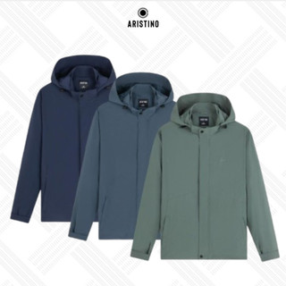  NEW  Áo khoác gió thể thao nam hai lớp ARISTINO bề mặt vải mềm mịn bền màu - AJK003EDP01 