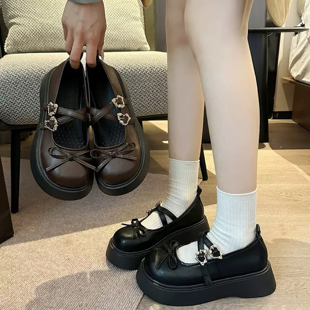 Giày búp bê nữ độn đế 5cm gắn mác Z cao cấp | BigBuy360 - bigbuy360.vn