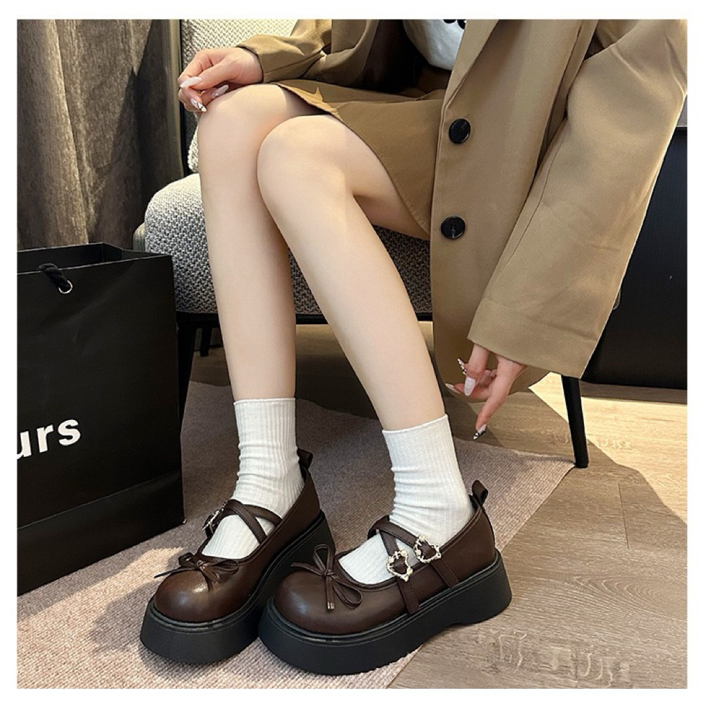 Giày búp bê nữ độn đế 5cm gắn mác Z cao cấp | BigBuy360 - bigbuy360.vn