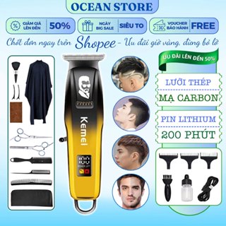 Tông Đơ Cắt Tóc Chấn Viền Cao Cấp Kemei J03, Tăng Đơ Cắt Tóc Nam Chính Hãng, Máy Cắt Tóc Gia Đình