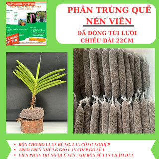Phân trùng quế viên nén viên bón hoa lan, hoa mười giờ, cây cảnh