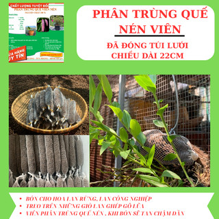 Phân trùng quế viên nén viên bón hoa lan, hoa mười giờ, cây cảnh